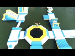 Trampolin Air Mengambang di Air Bahan PVC Inflatable Tahan Lama