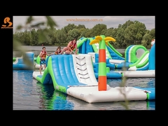 Inflatable Floating Rope Slide Outdoor Water Sport Game 0.9mm PVC