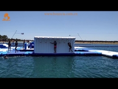 PVC Inflatable Floating Water Game Menantang Untuk Danau Luar Ruang