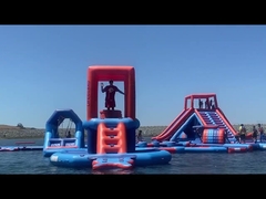 Bouncia Inflatable Water Park di American Park, Pemasok Peralatan Taman Air Terapung