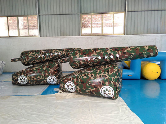 0.9mm Inflatable Paintball Bunker Inflatable Cannon