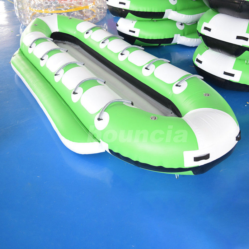 10 Persons Inflatable Banana Boat / Commercial Banana Boat Rider For Water Games