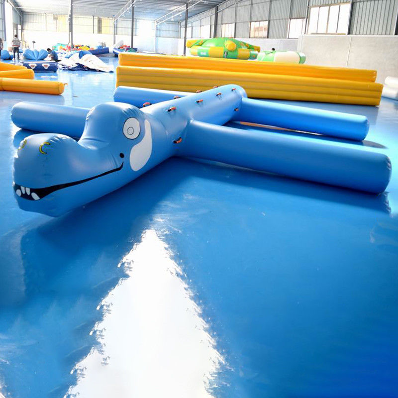 0.9mm PVC Tarpaulin Inflatable Water Obstacle Course For Pool